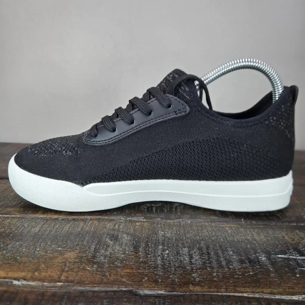 Vessi Weekend Sneaker Womens Size 8 Waterproof Shoes Asphalt Black White Mens 7